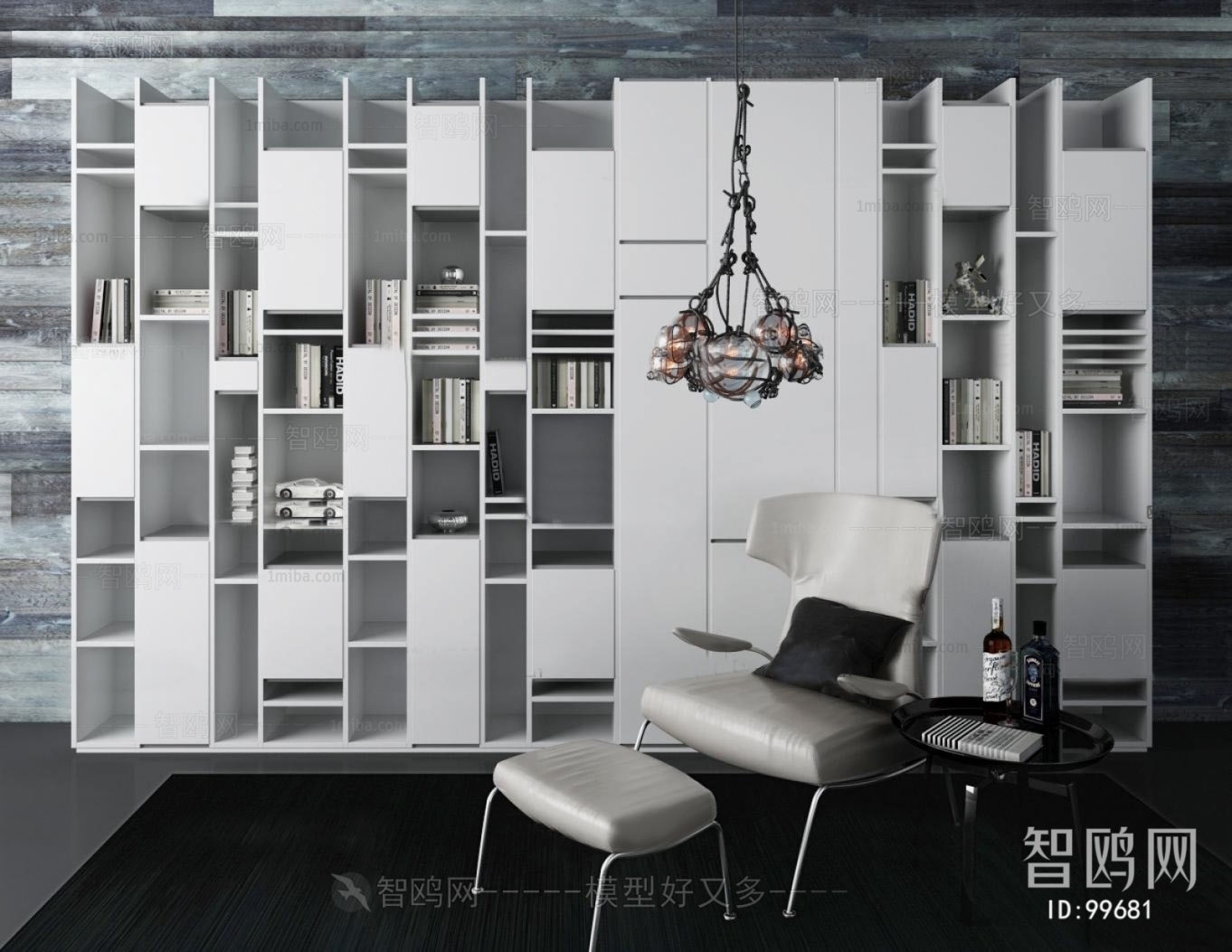 Modern Nordic Style Bookcase