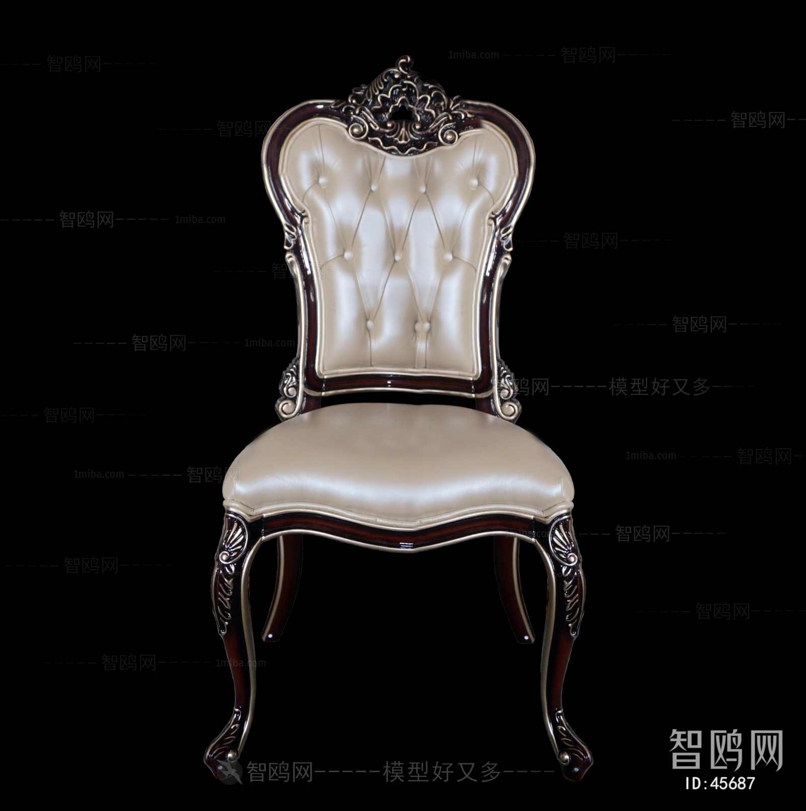 European Style New Classical Style Single Chair