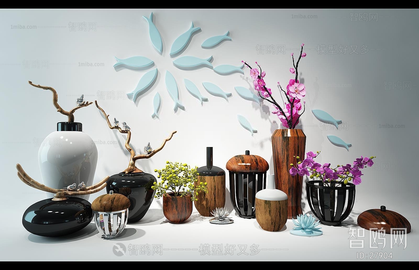 New Chinese Style Decorative Set