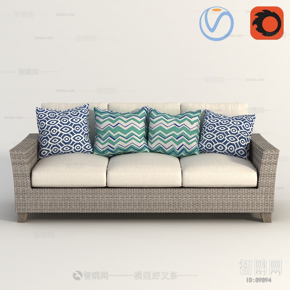 Modern Three-seat Sofa