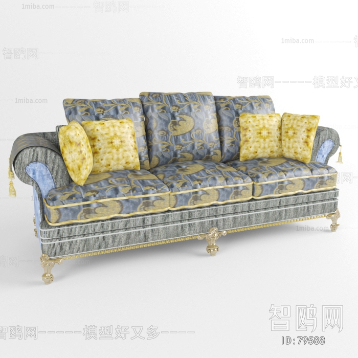 European Style Three-seat Sofa