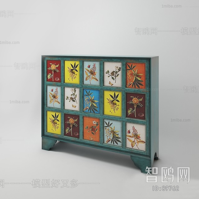 Modern Industrial Style Side Cabinet/Entrance Cabinet