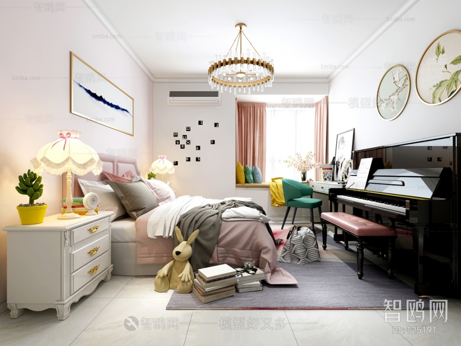 Simple European Style Children's Room