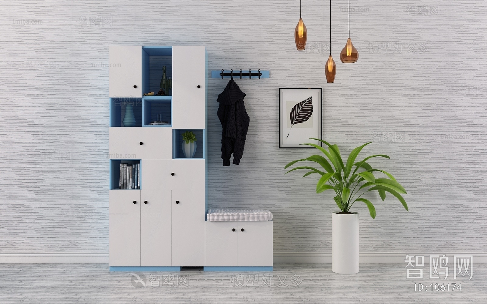 Modern Nordic Style Shoe Cabinet