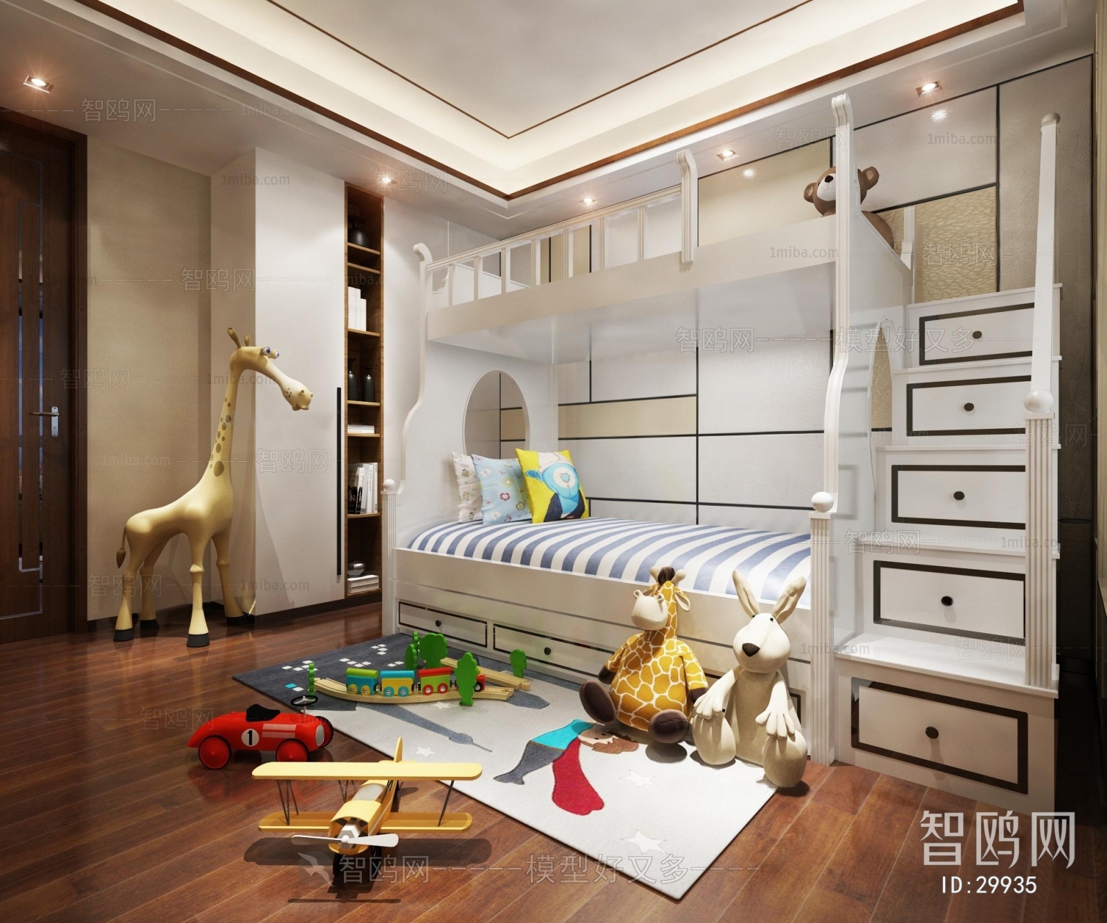 Simple European Style Children's Room