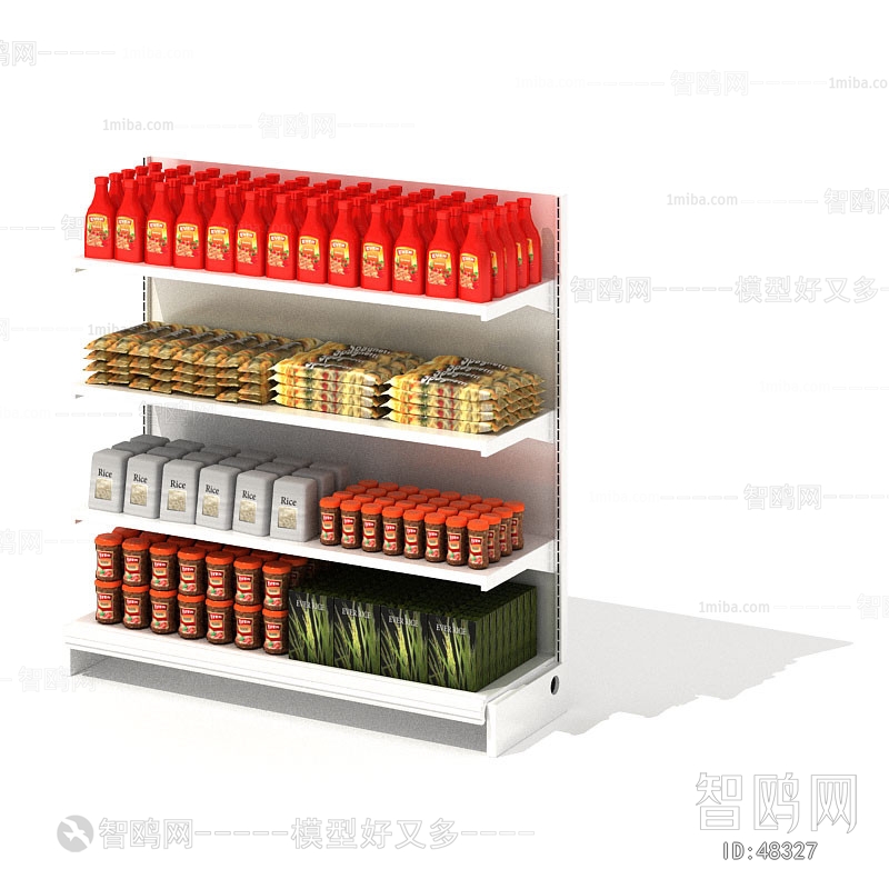 Modern Supermarket Shelf