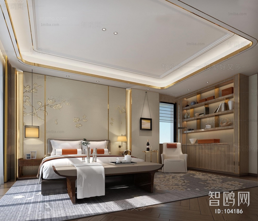 New Chinese Style Bedroom