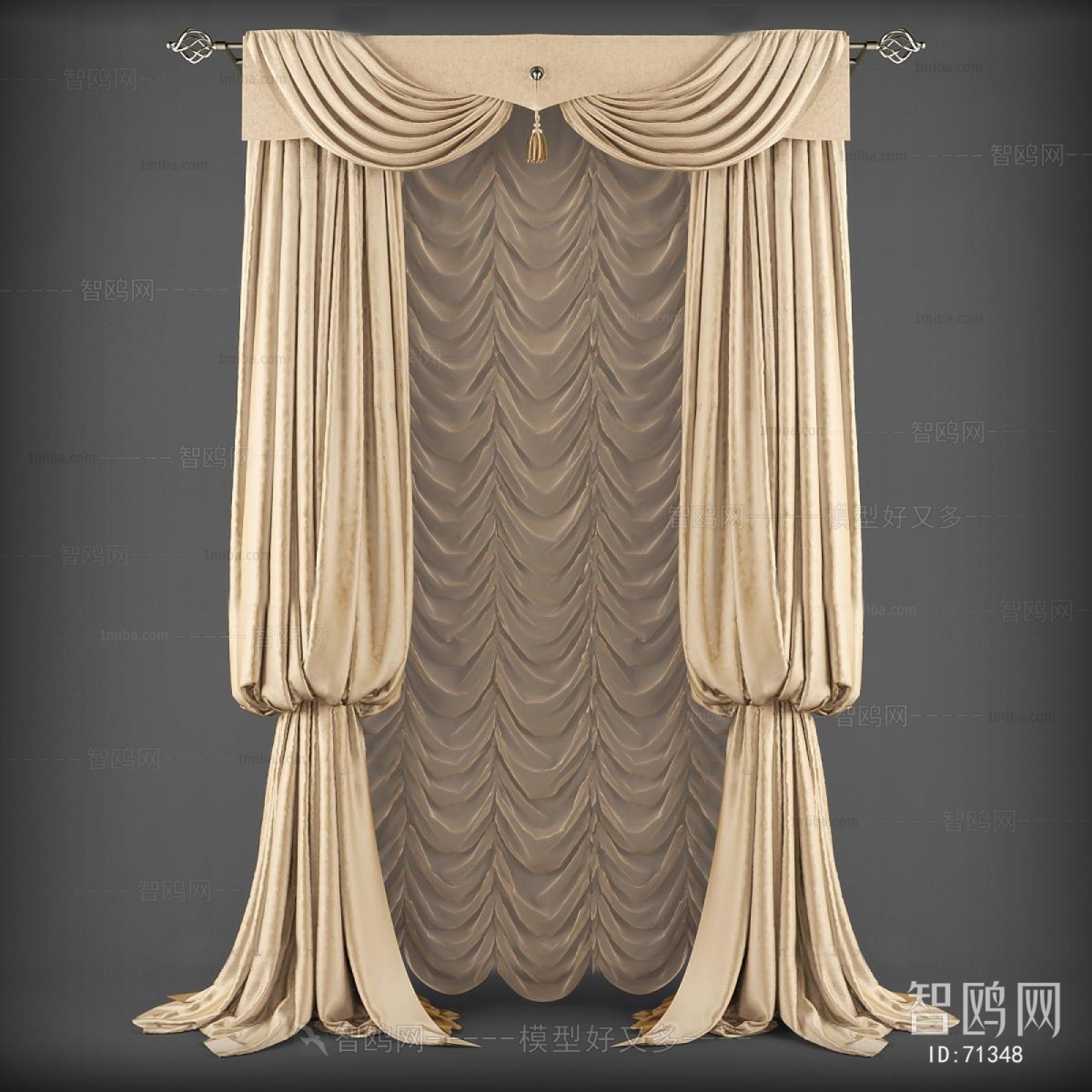 Simple European Style The Curtain