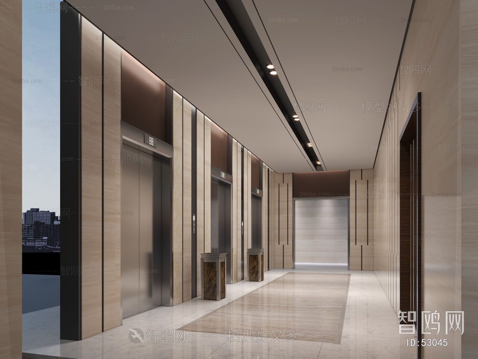 Modern Corridor/elevator Hall