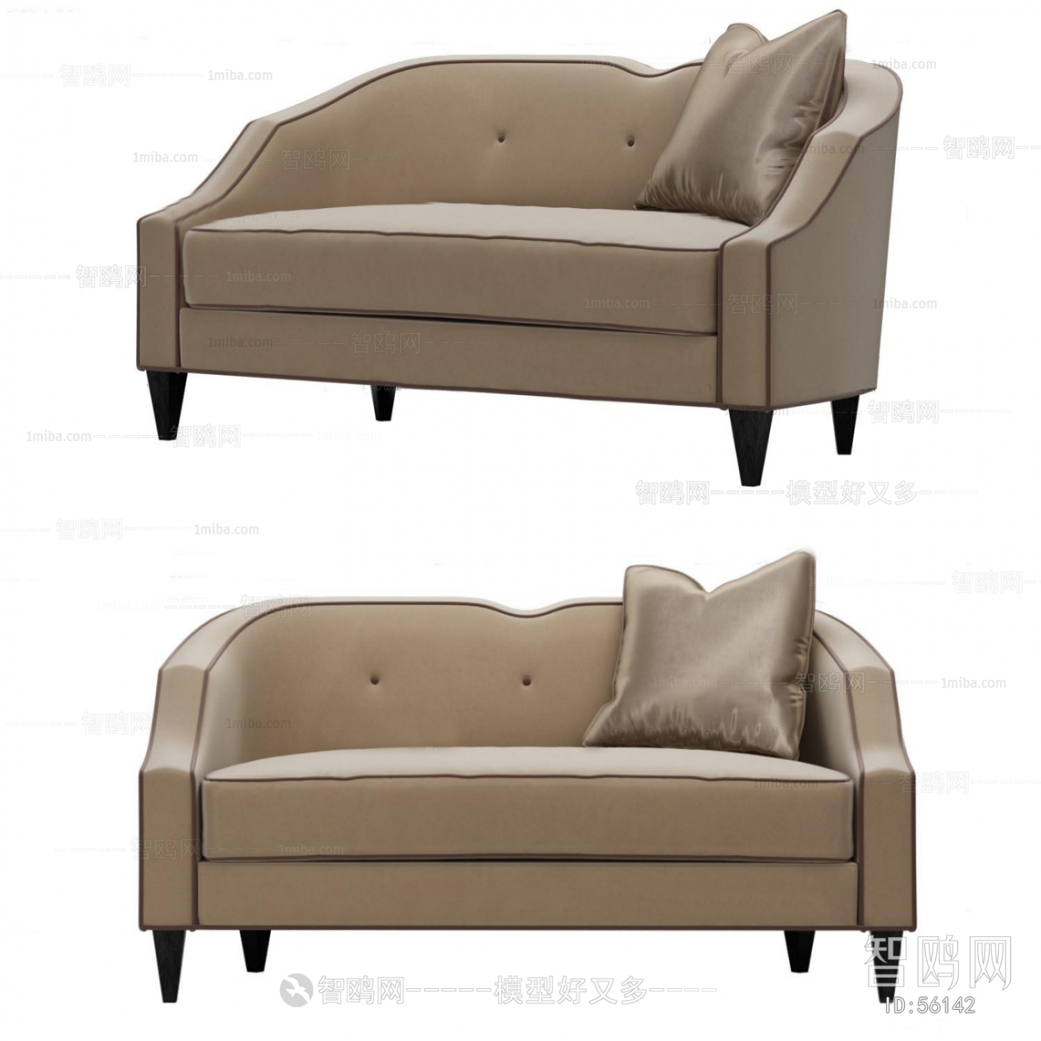 后现代双人沙发