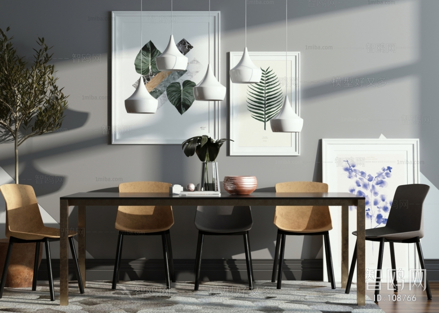 Nordic Style Dining Table And Chairs