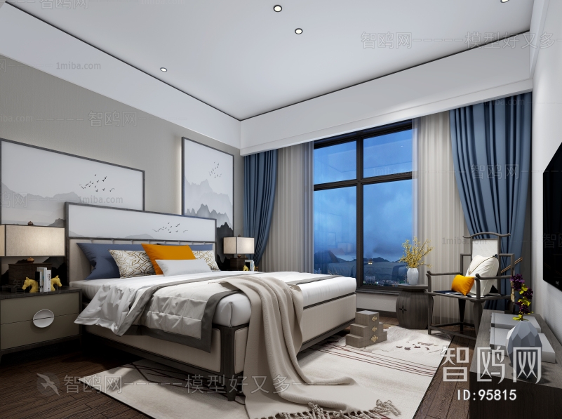 New Chinese Style Bedroom