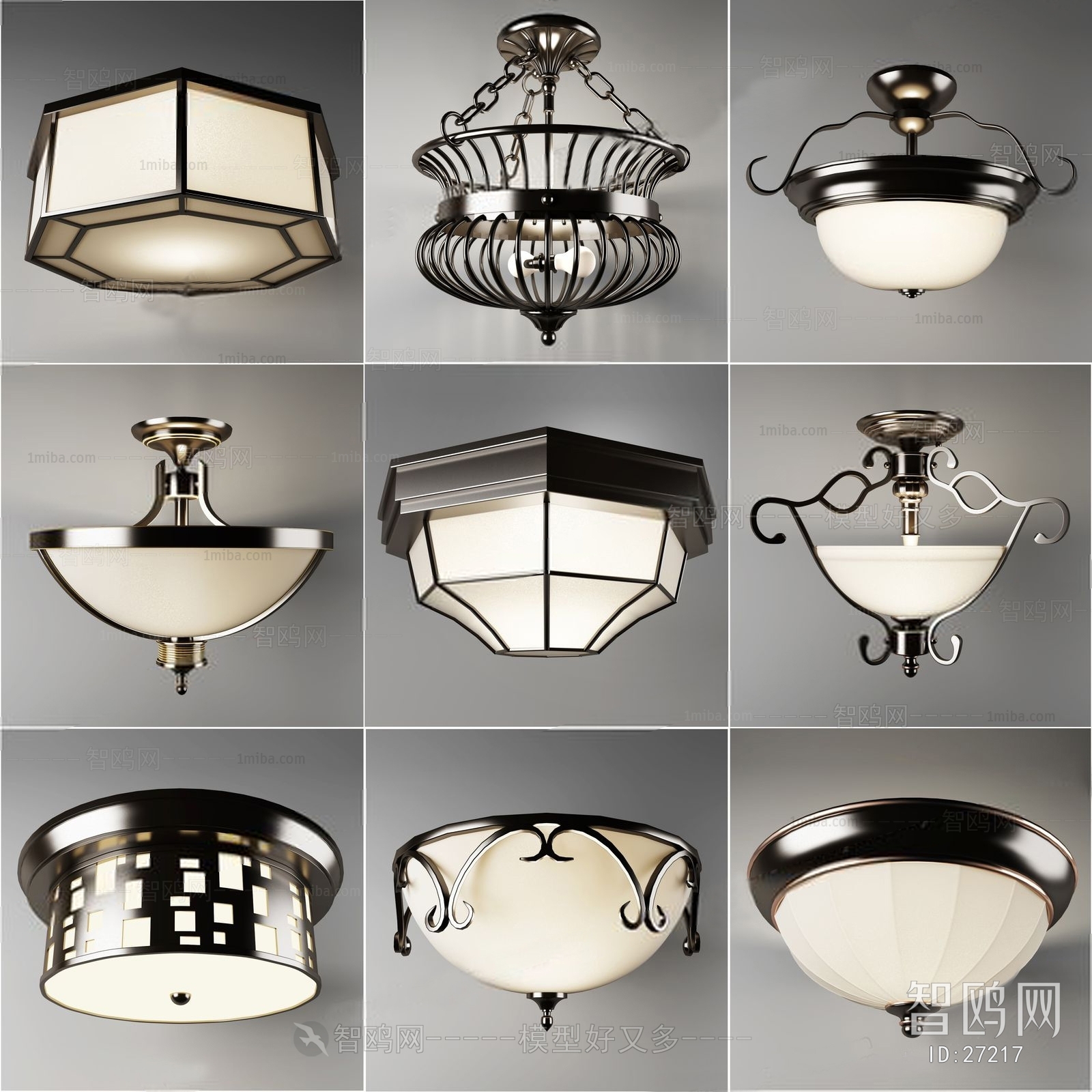 American Style Simple European Style Ceiling Ceiling Lamp