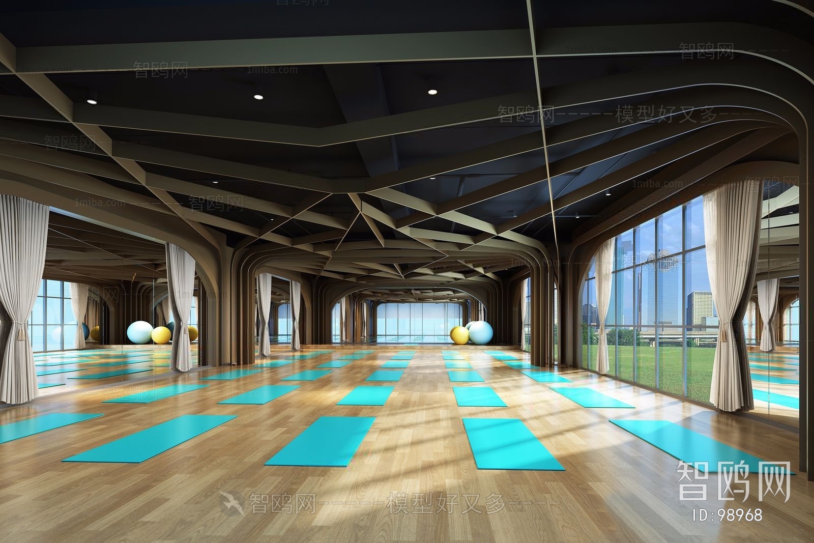 Modern Yoga Room