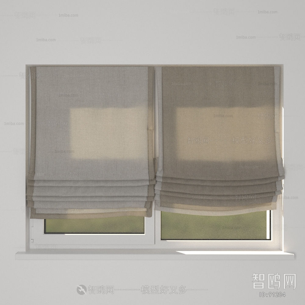 现代窗帘折叠帘