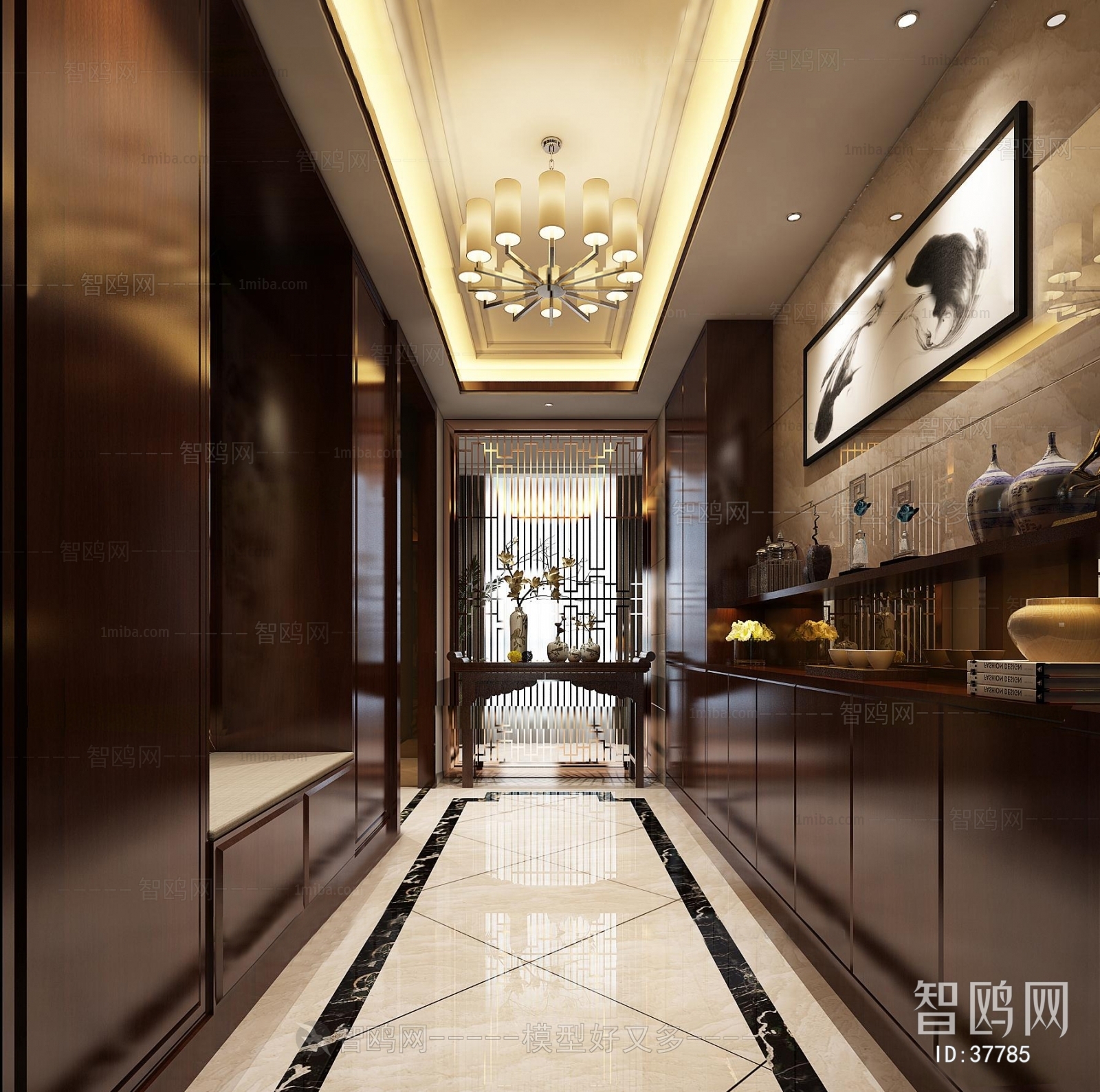 New Chinese Style Hallway