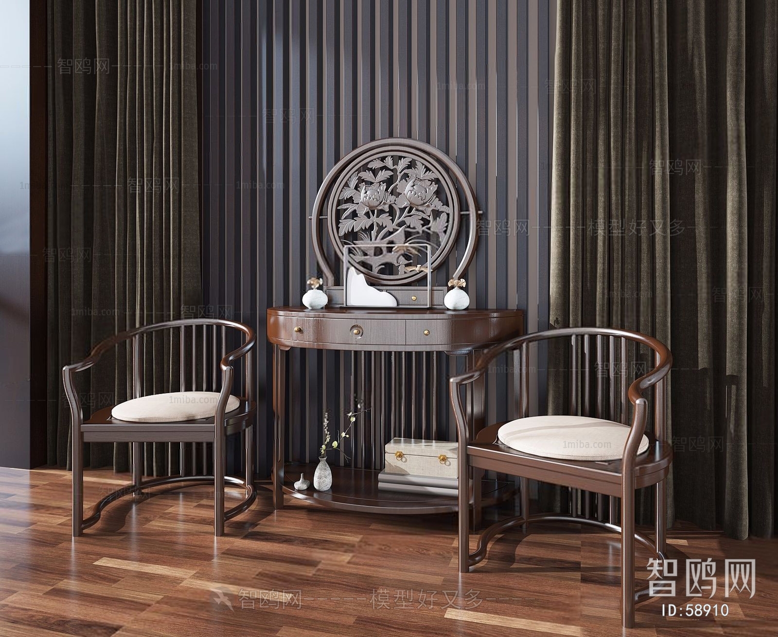 New Chinese Style Single Chair