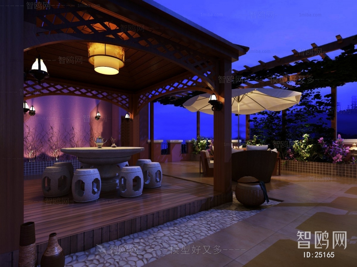 New Chinese Style Courtyard/landscape