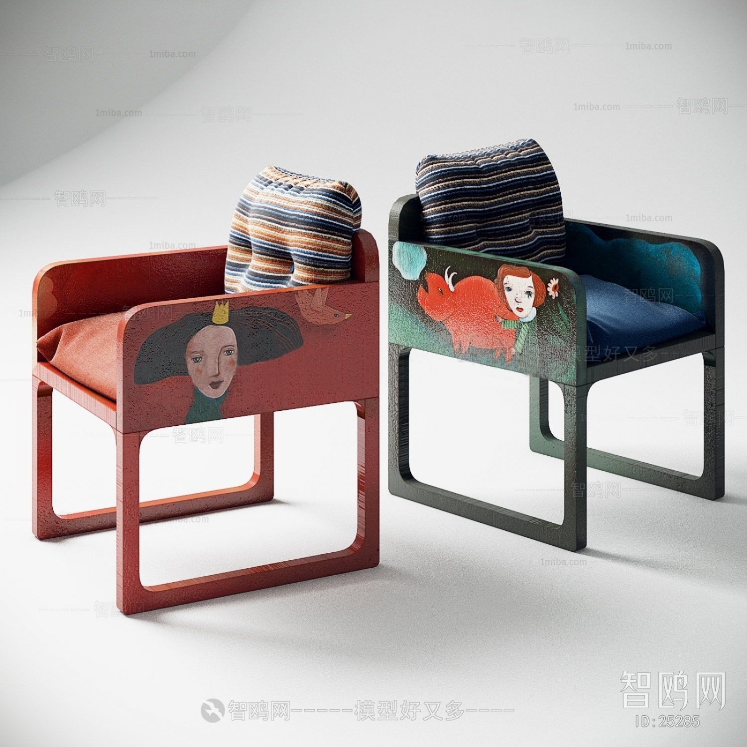 Modern New Chinese Style Single Chair