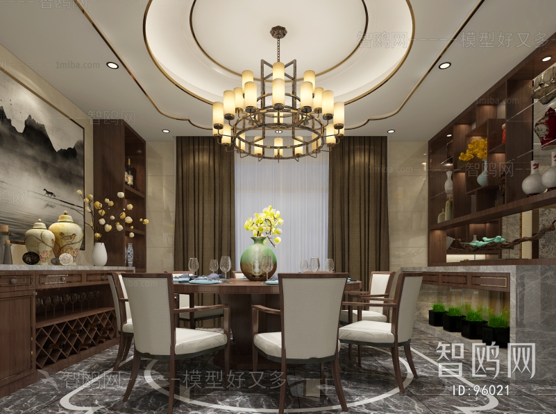 New Chinese Style Dining Room