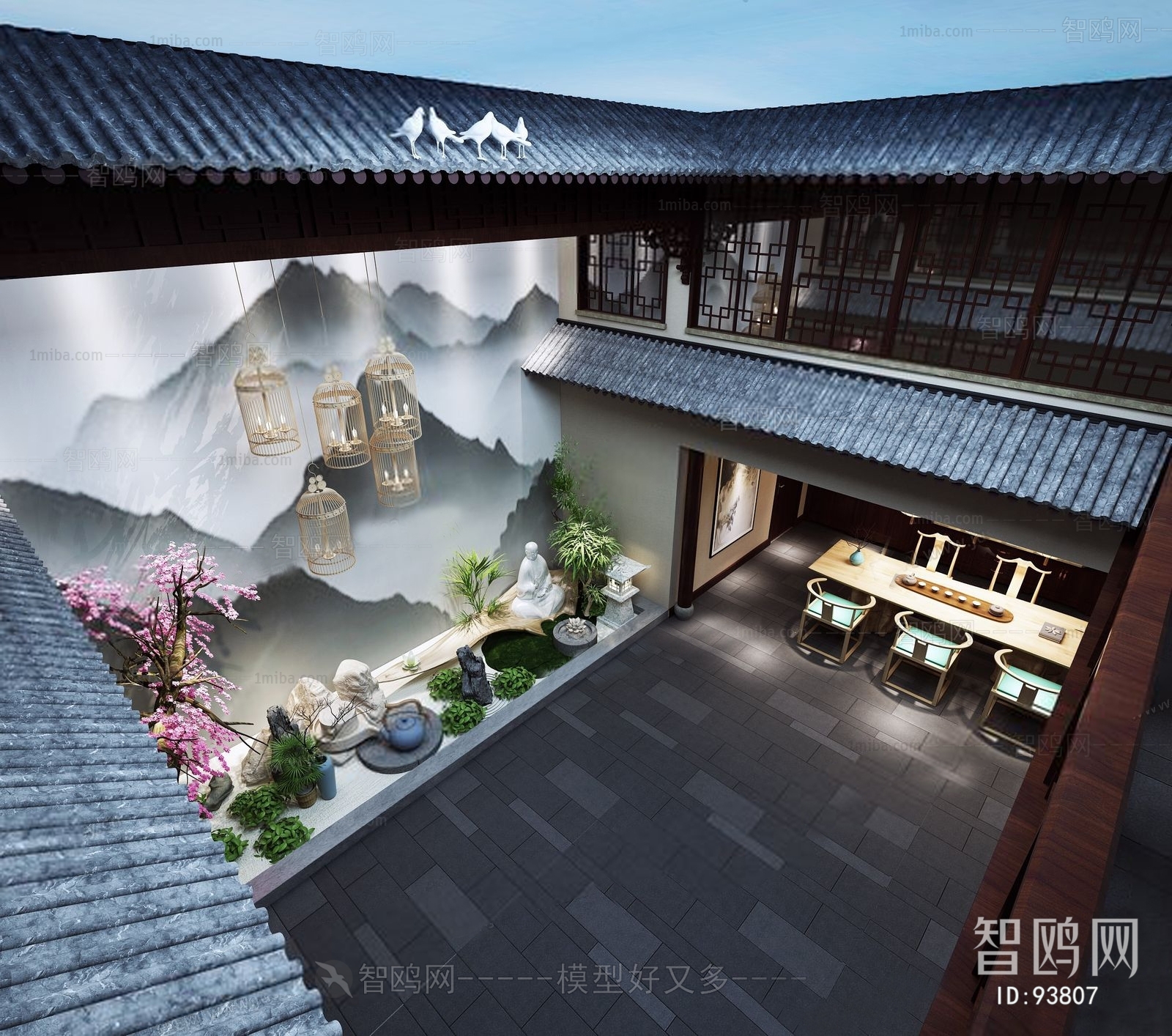 New Chinese Style Courtyard/landscape