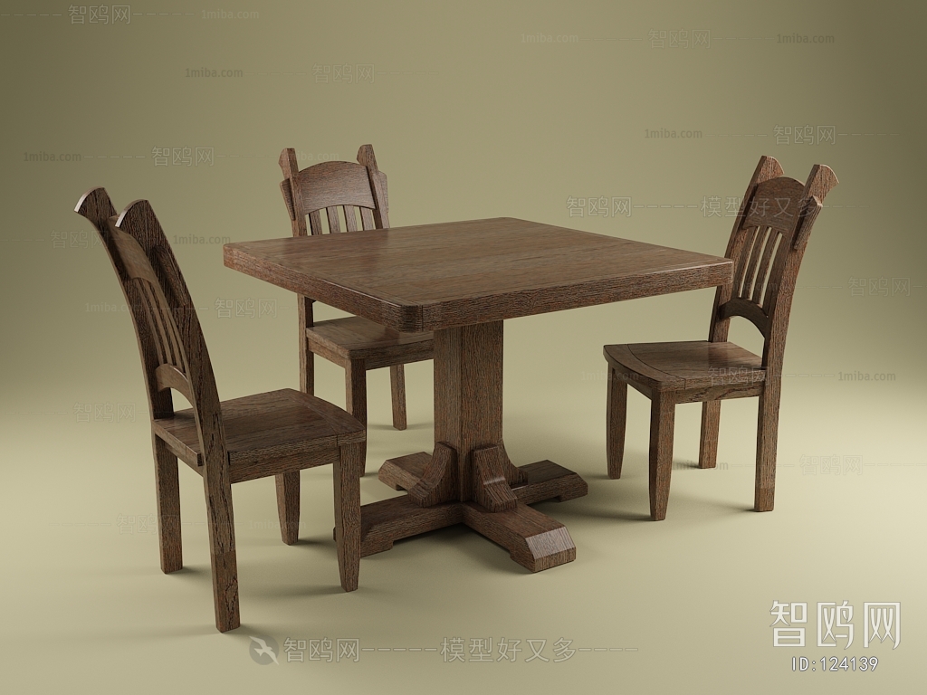 European Style Dining Table And Chairs