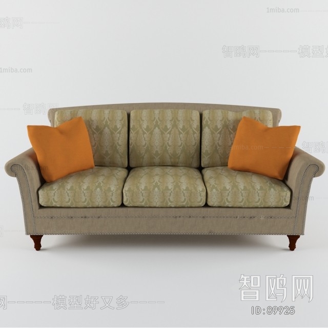 European Style Three-seat Sofa