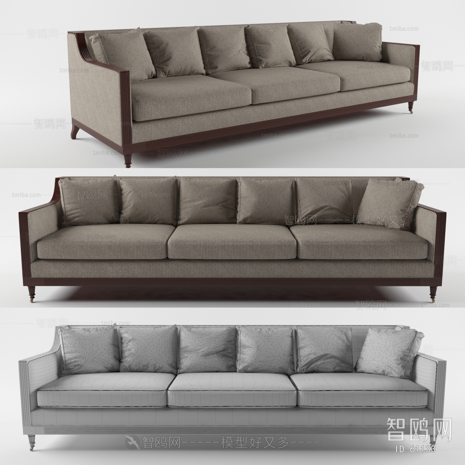 Modern Three-seat Sofa