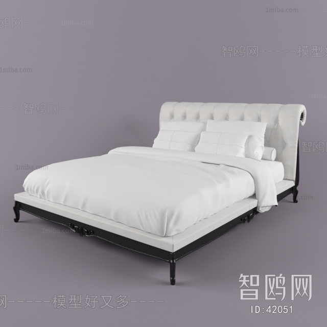 European Style New Classical Style Double Bed