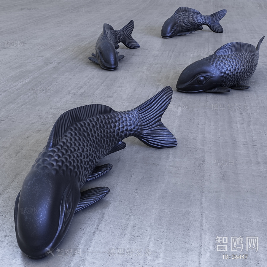 现代雕塑鱼