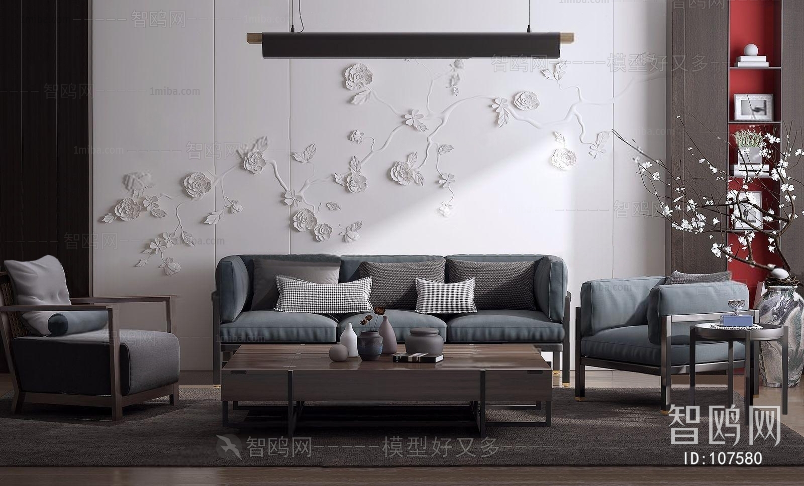 New Chinese Style Sofa Combination