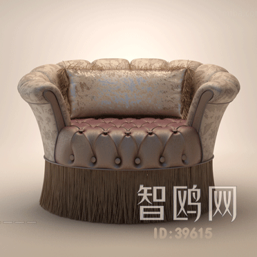 New Classical Style Single Sofa