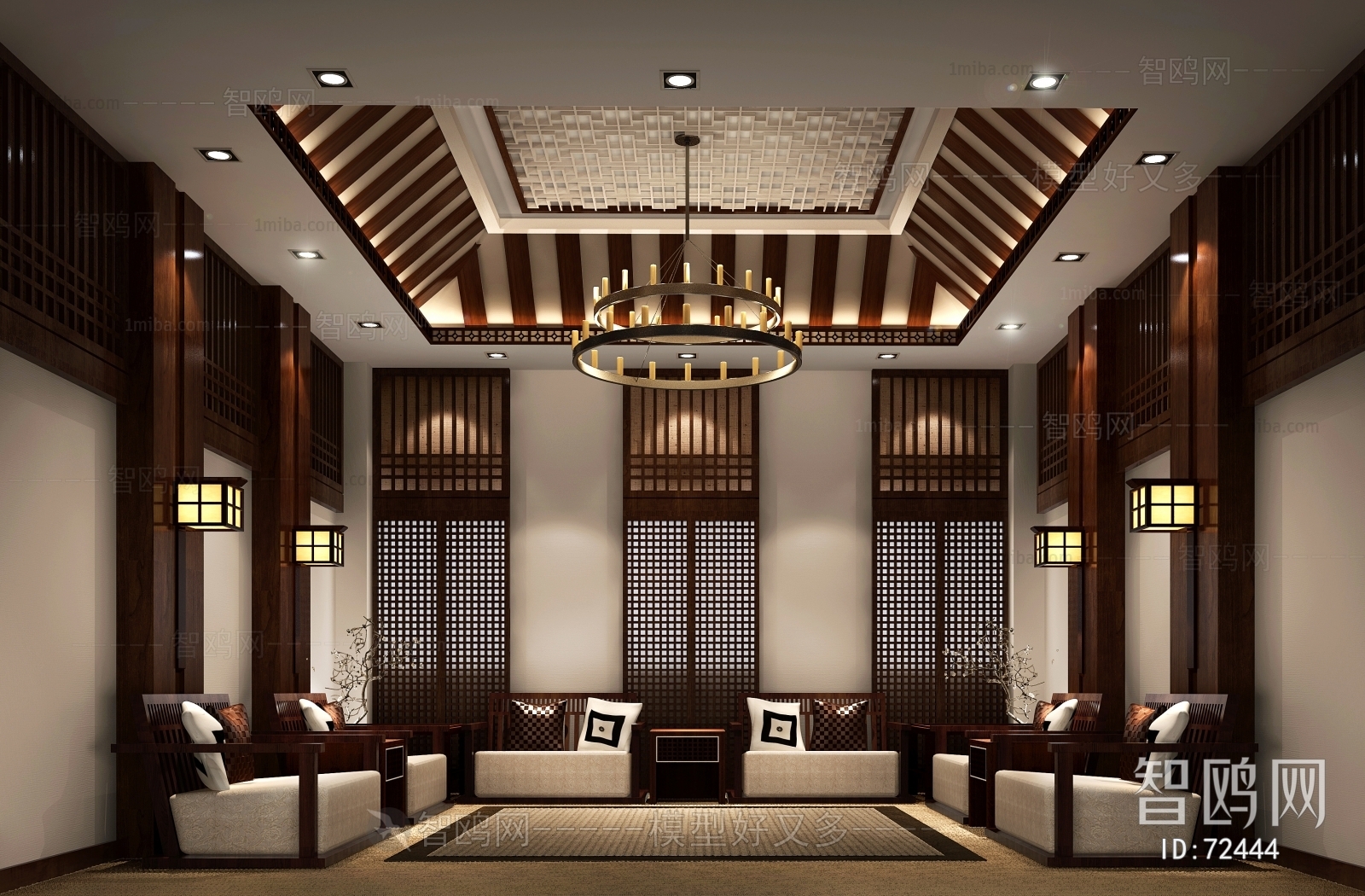 New Chinese Style Reception Room