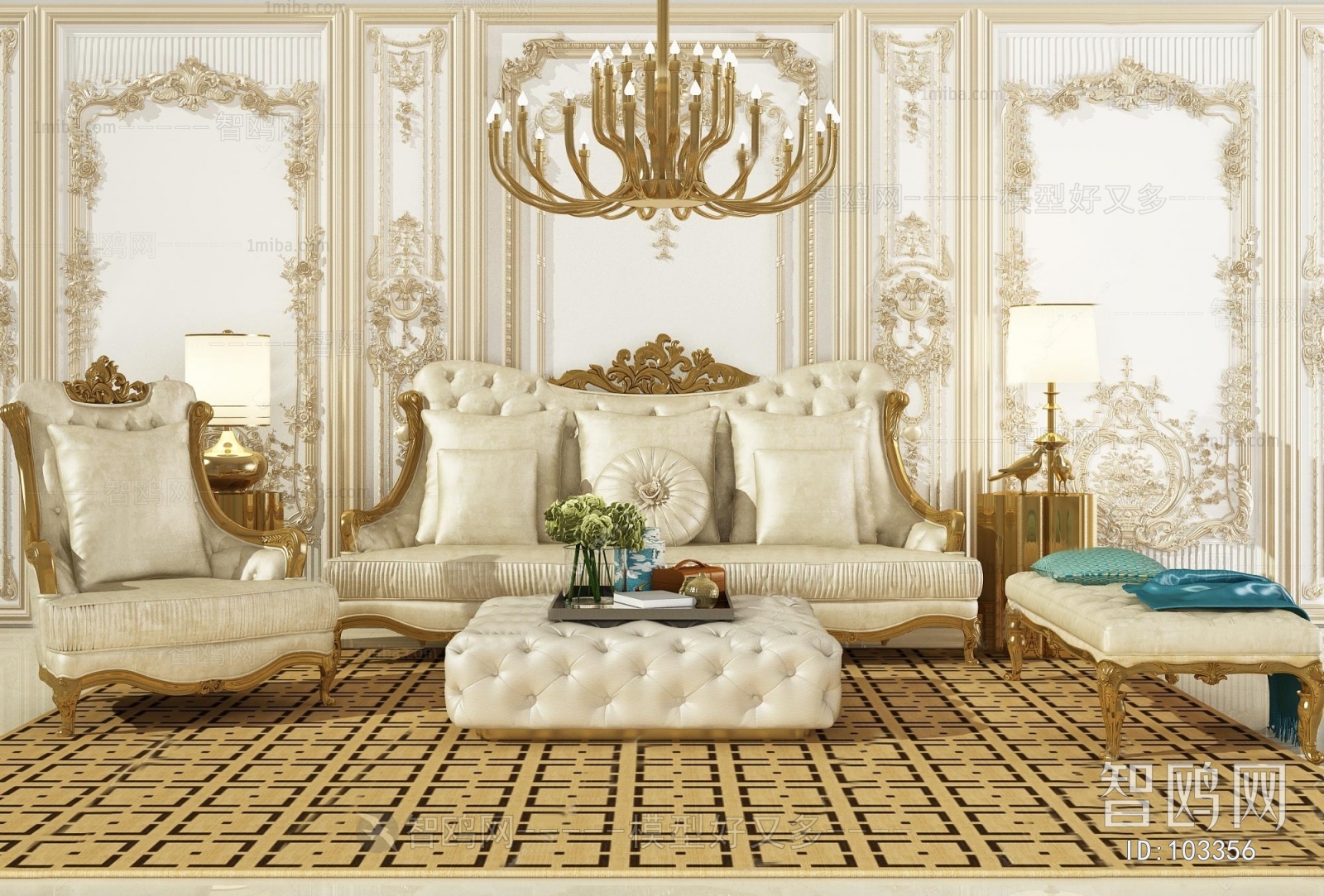 French Style Sofa Combination