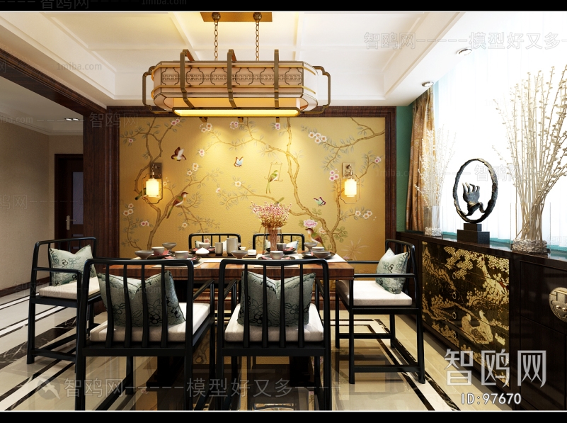 New Chinese Style Dining Room