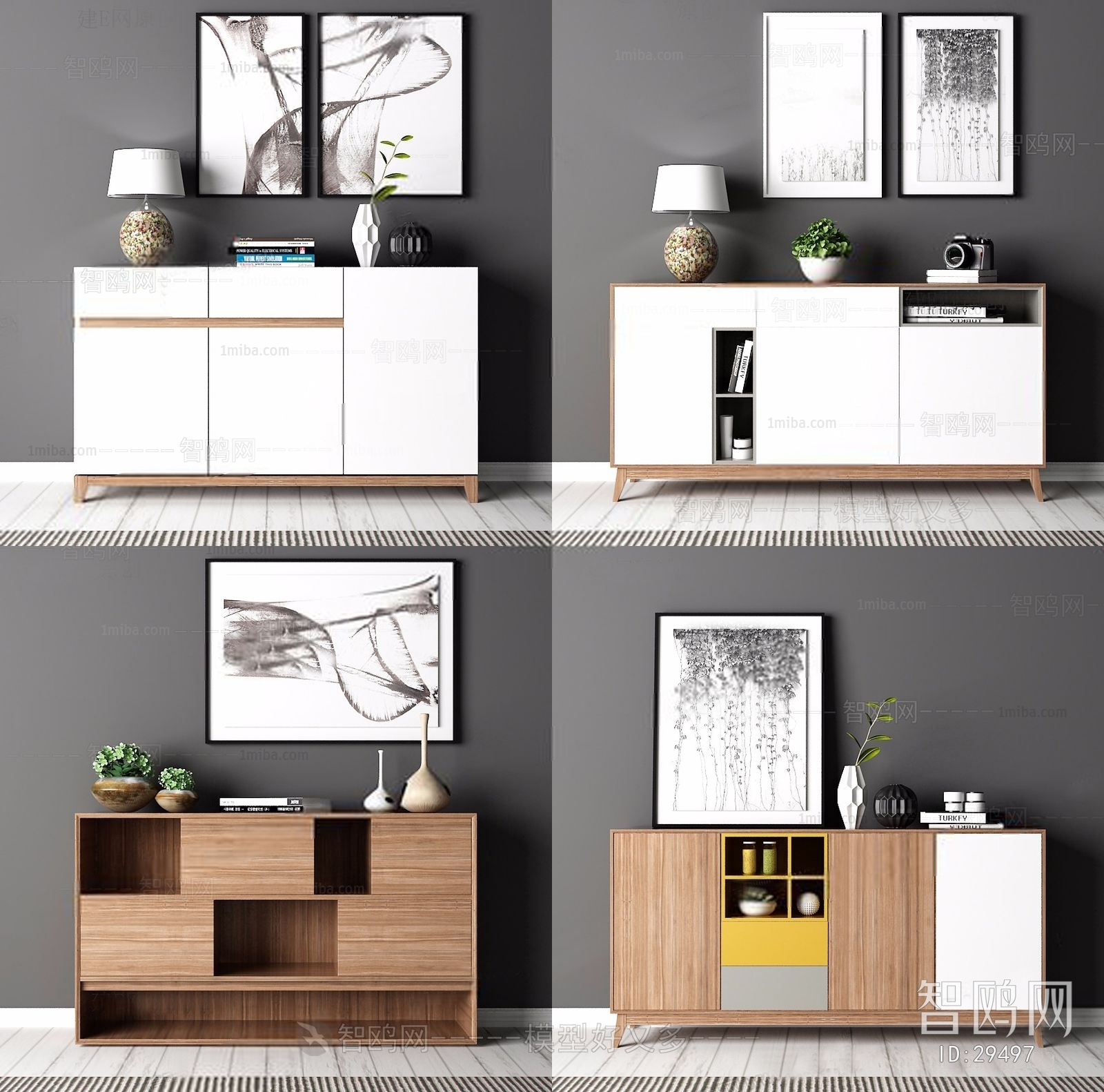 Modern Nordic Style Side Cabinet/Entrance Cabinet