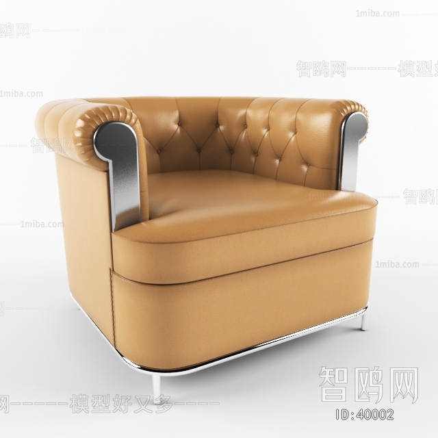 Simple European Style Single Sofa