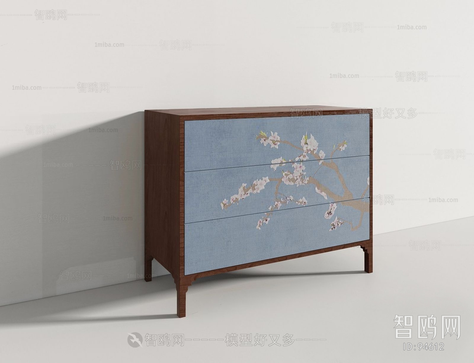 New Chinese Style Bedside Cupboard