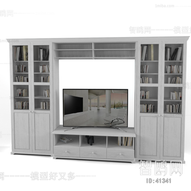 Simple European Style Bookcase