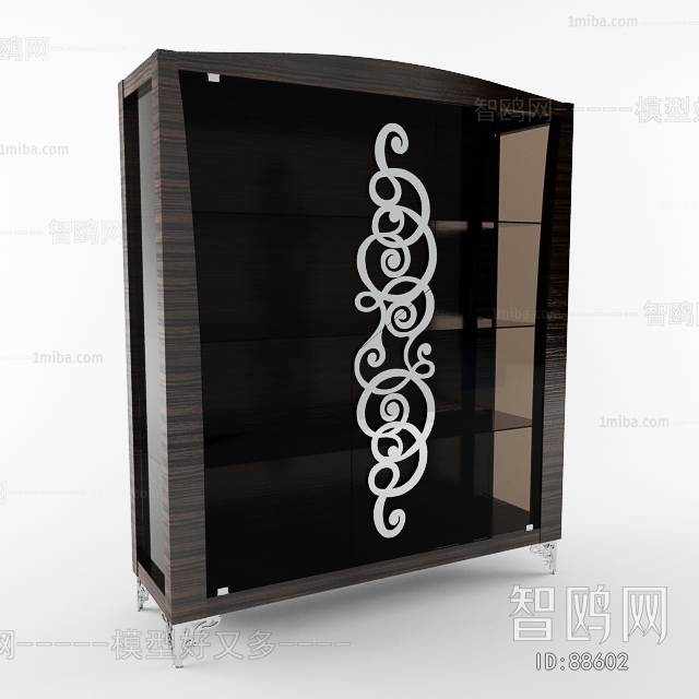 Simple European Style Wine Cabinet