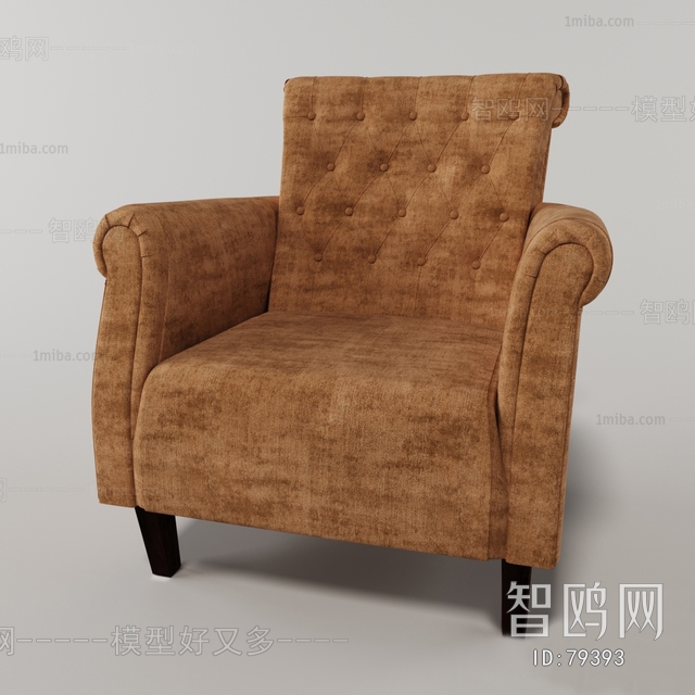 Simple European Style Single Sofa