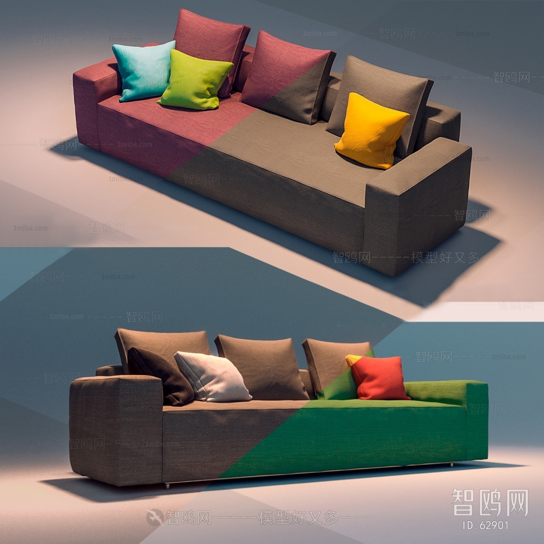 Modern Multi Person Sofa