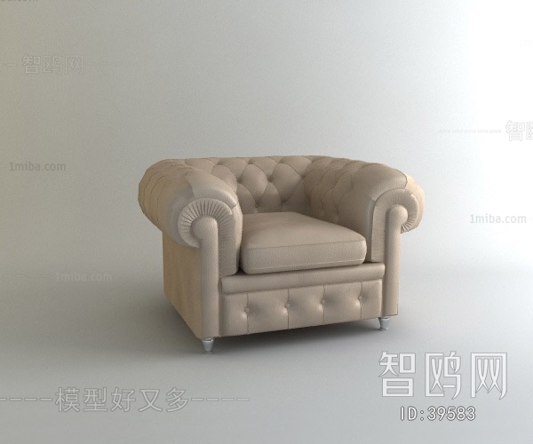 Simple European Style Single Sofa