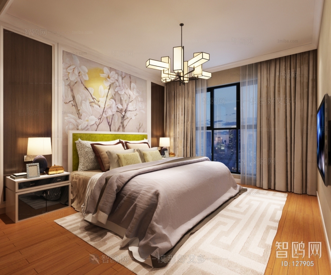 New Chinese Style Bedroom