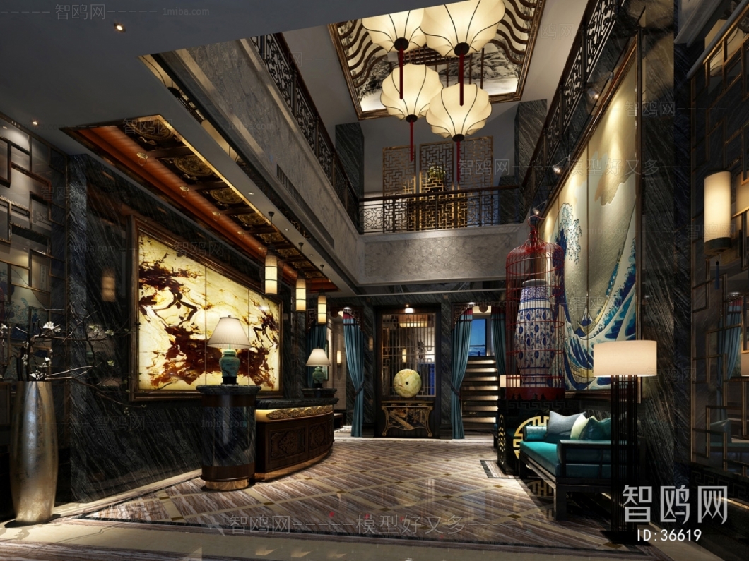 New Chinese Style Lobby Hall