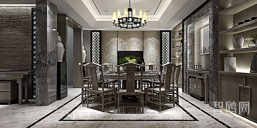 New Chinese Style Dining Room