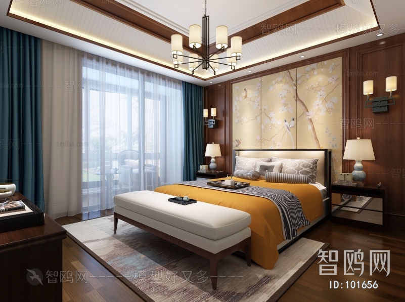 New Chinese Style Bedroom