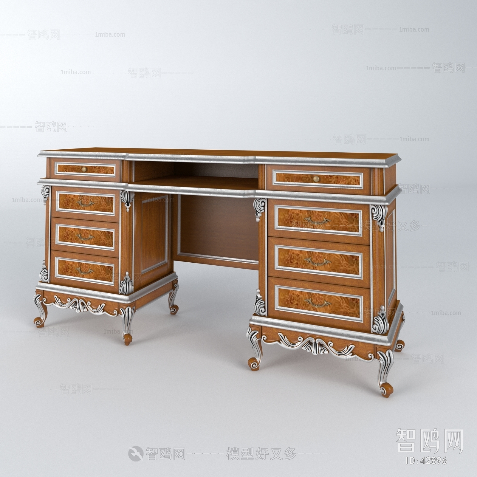European Style French Style Computer Desk And Chair