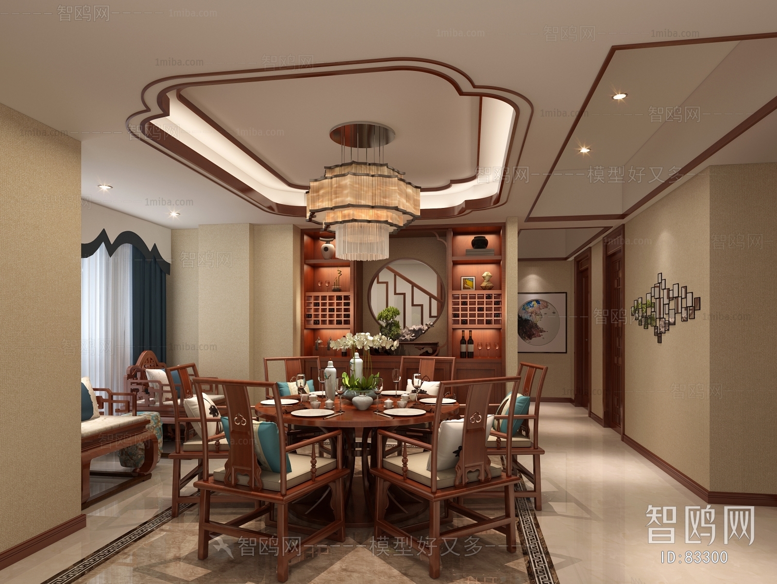 New Chinese Style Dining Room