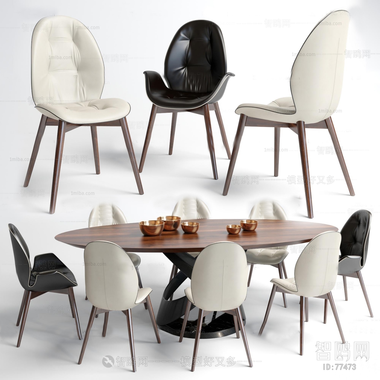 Nordic Style Post Modern Style Dining Table And Chairs